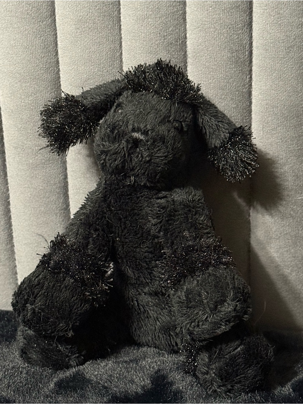 Ganz Lil’ Kinz Black Poodle Dog Plush HS191 Stuffed Animal Webkinz Style